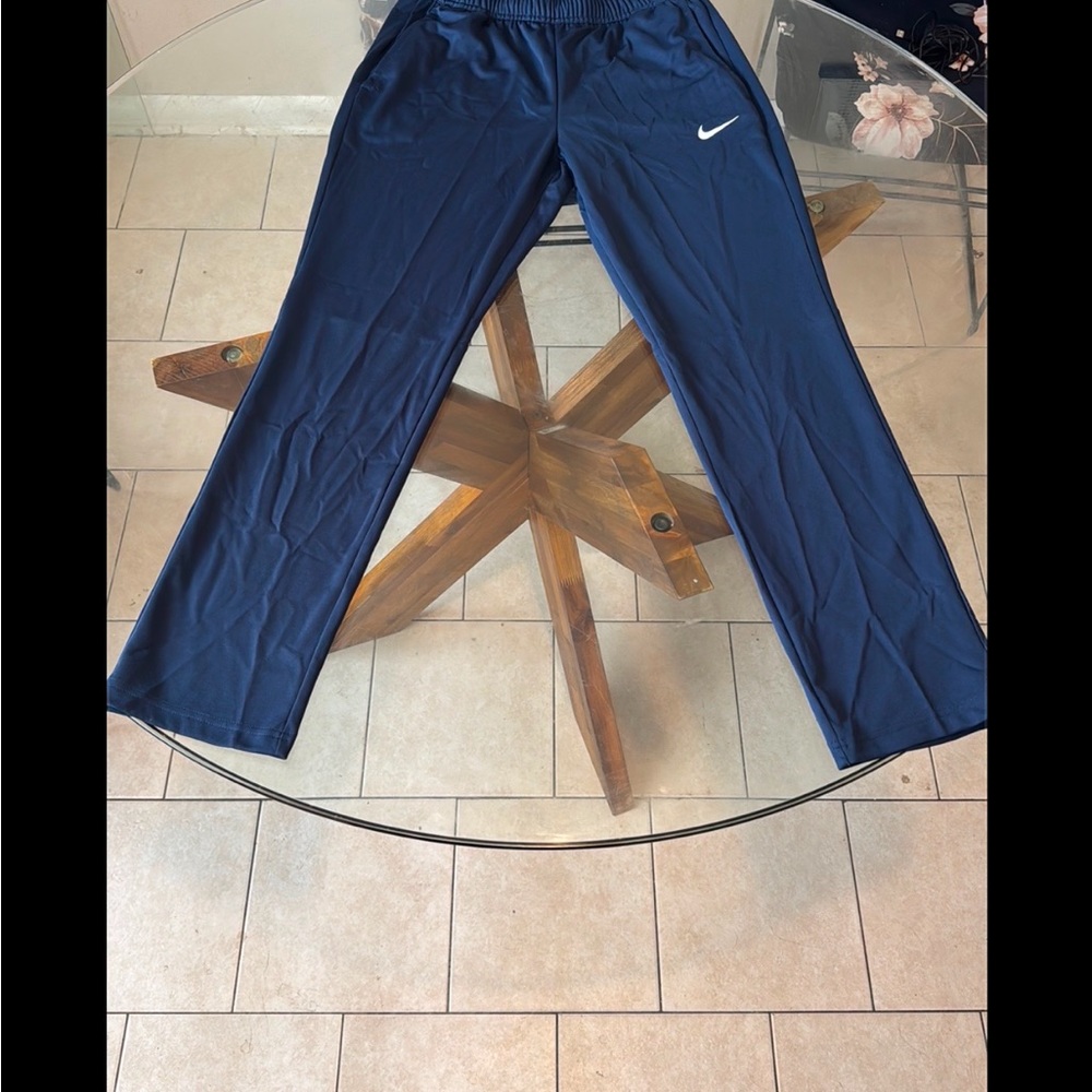 Navy Blue Joggers with Elastic Waistband and Soft Fleece Lining